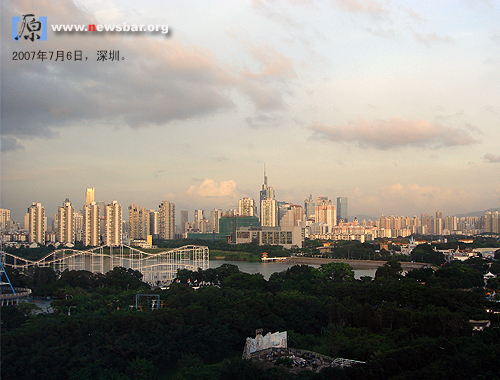 深圳，香蜜湖一带的城市景观